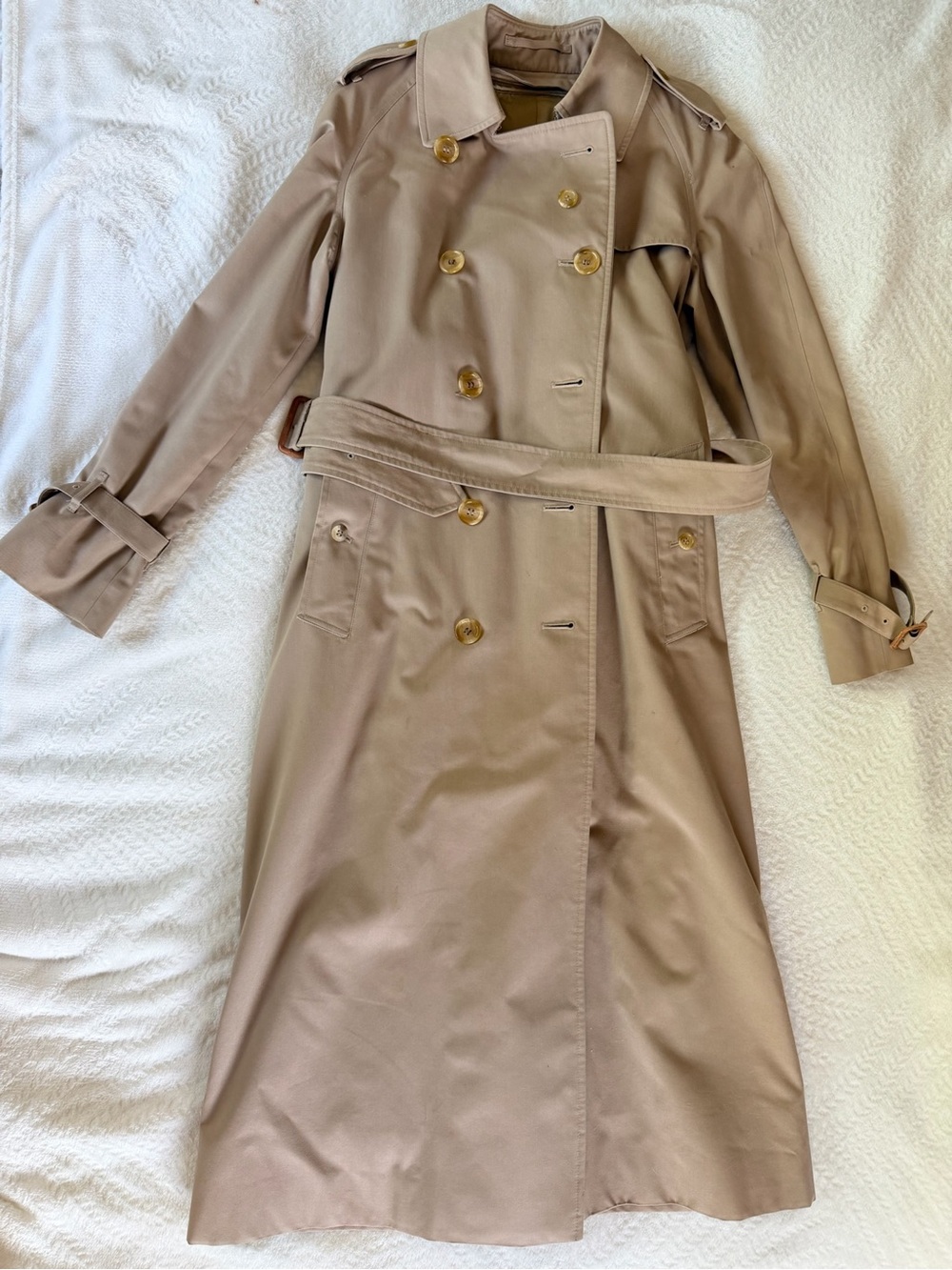 Vintage Burberrys Double Breasted Trench Coat Nova Check Wool Liner | 6 Long - Picture 2 of 13